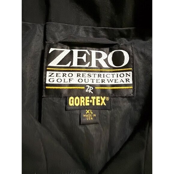 Zero Restriction Golf Jacket Adult XL‎ Black Logo Sleeveless Vest Windbreaker. - Picture 5 of 10